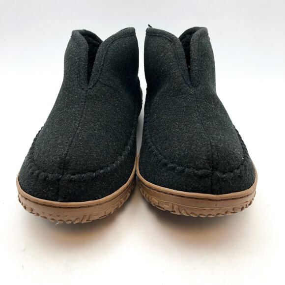 Dockers Mens Rugged Slip-On Slipper Boots US 10 Grey Wool Round Toe NIB - Picture 4 of 10